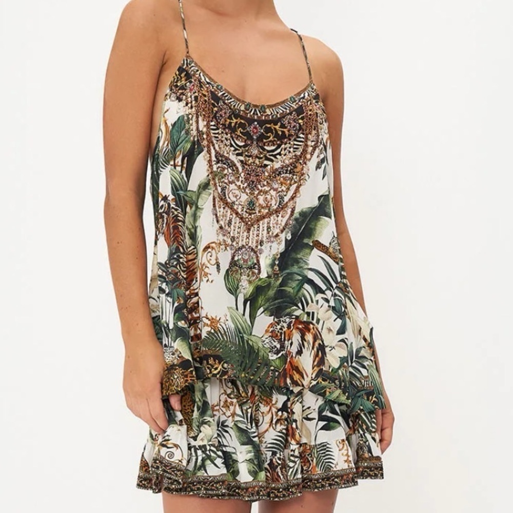 Camilla Embellished T strap Tank